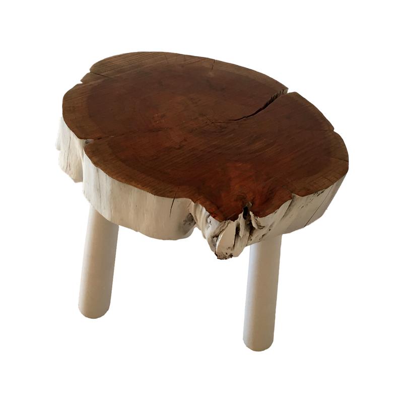 Mesa tronco de madeira