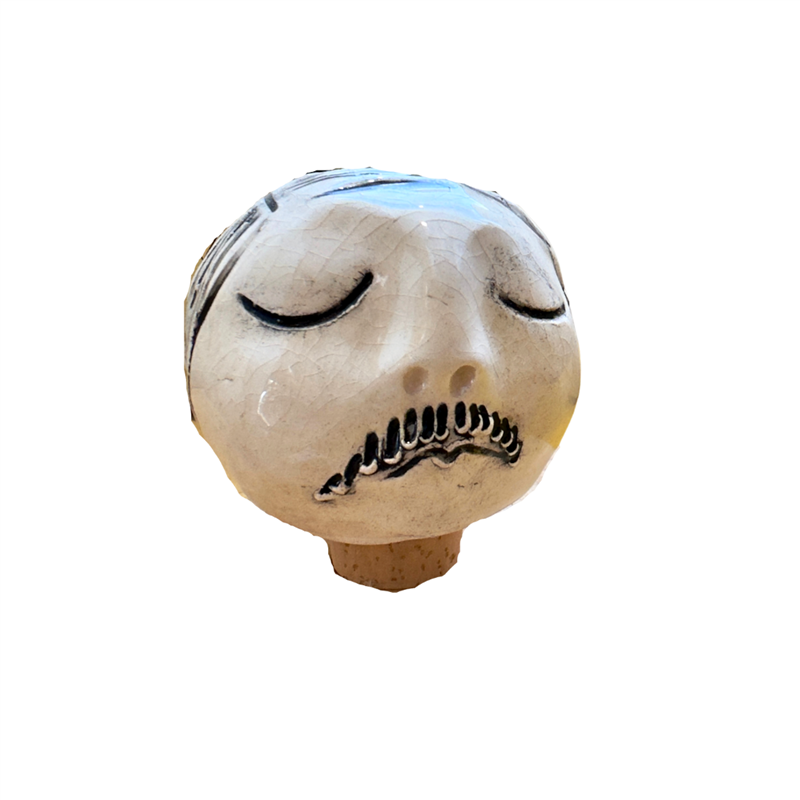 BUSTO EM CERÂMICA – ROLHA DECORATIVA 04