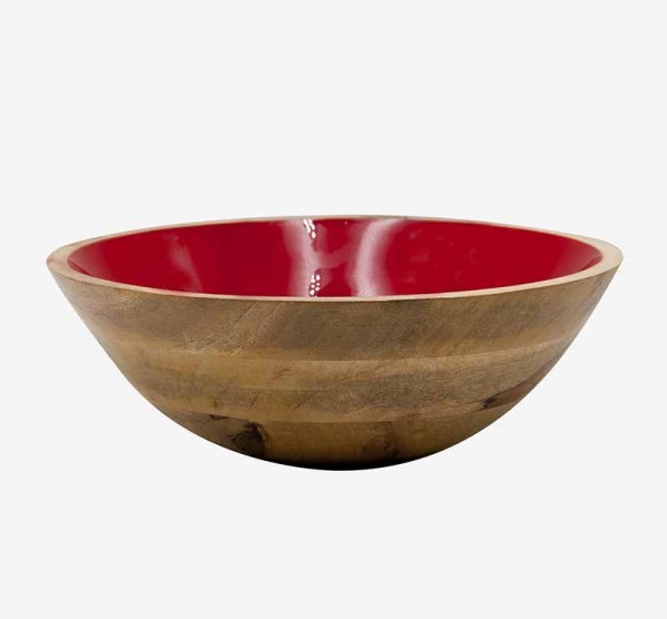 SALADEIRA DE MADEIRA - VERMELHO