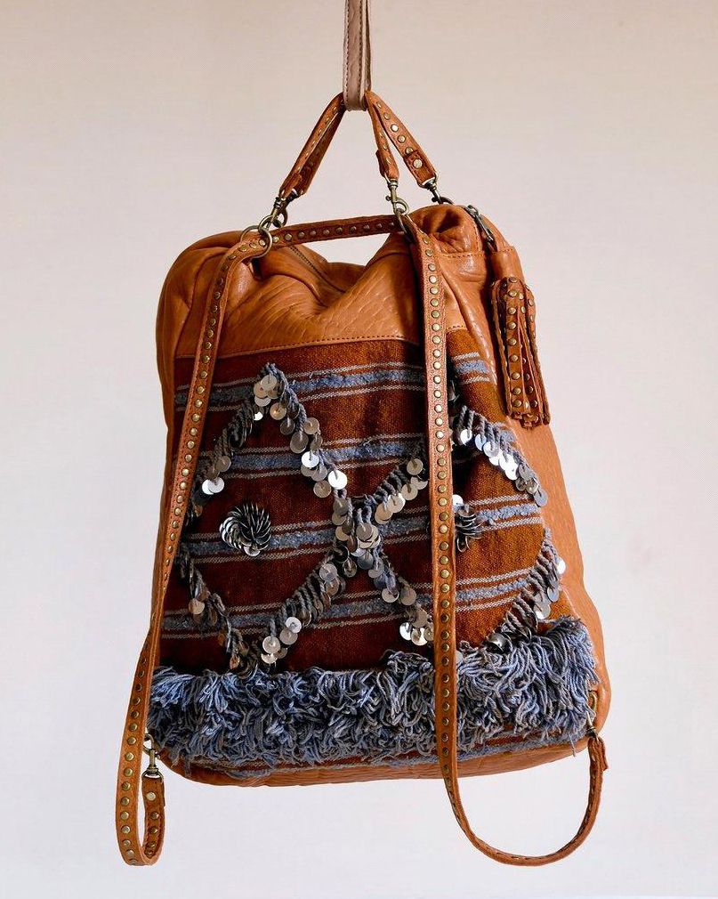 Mochila Atlas Handira - Cognac & Henna