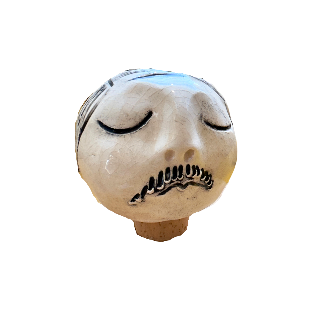 BUSTO EM CERÂMICA – ROLHA DECORATIVA 04