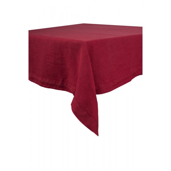 Toalha de Mesa em linho Nais - Vermelho