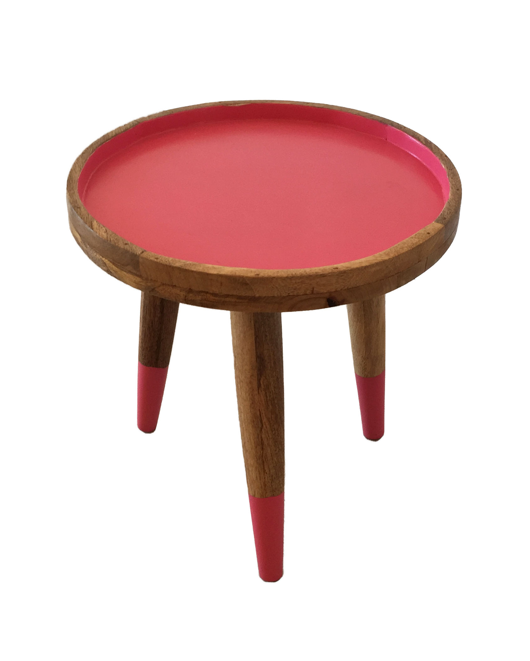 Mesa de Apoio - Madeira e Rosa