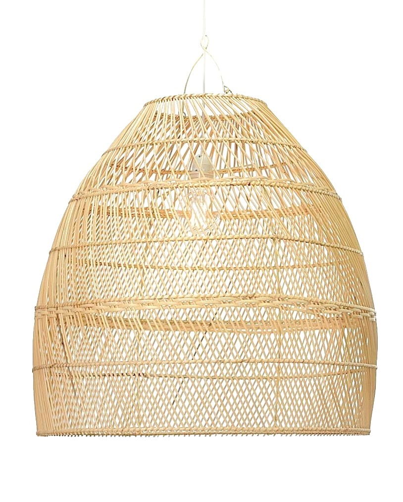 CANDEEIRO RATTAN CONE G