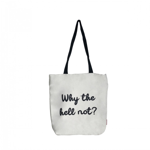 BOLSA GRANDE “WHY THE HELL NOT” BRANCO