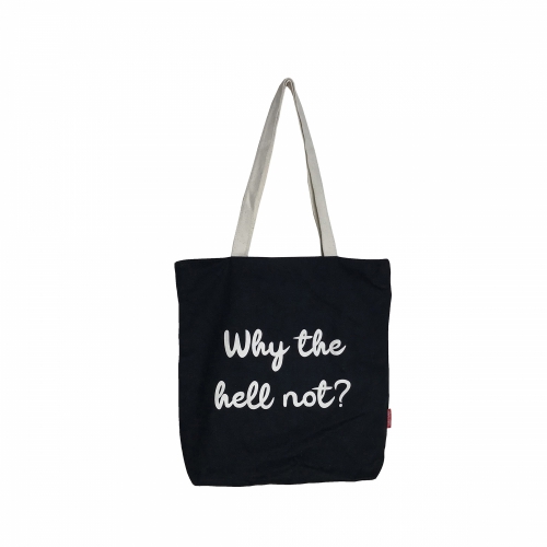 Bolsa Grande “WHY THE HELL NOT” PRETO