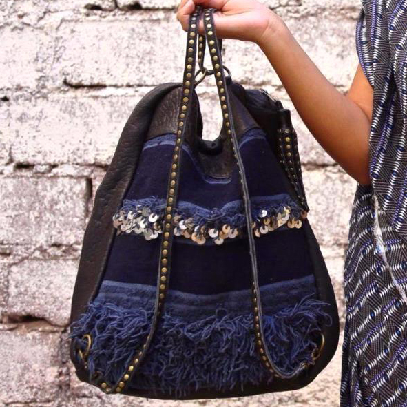 Mochila Atlas Handira - Preto & Indigo