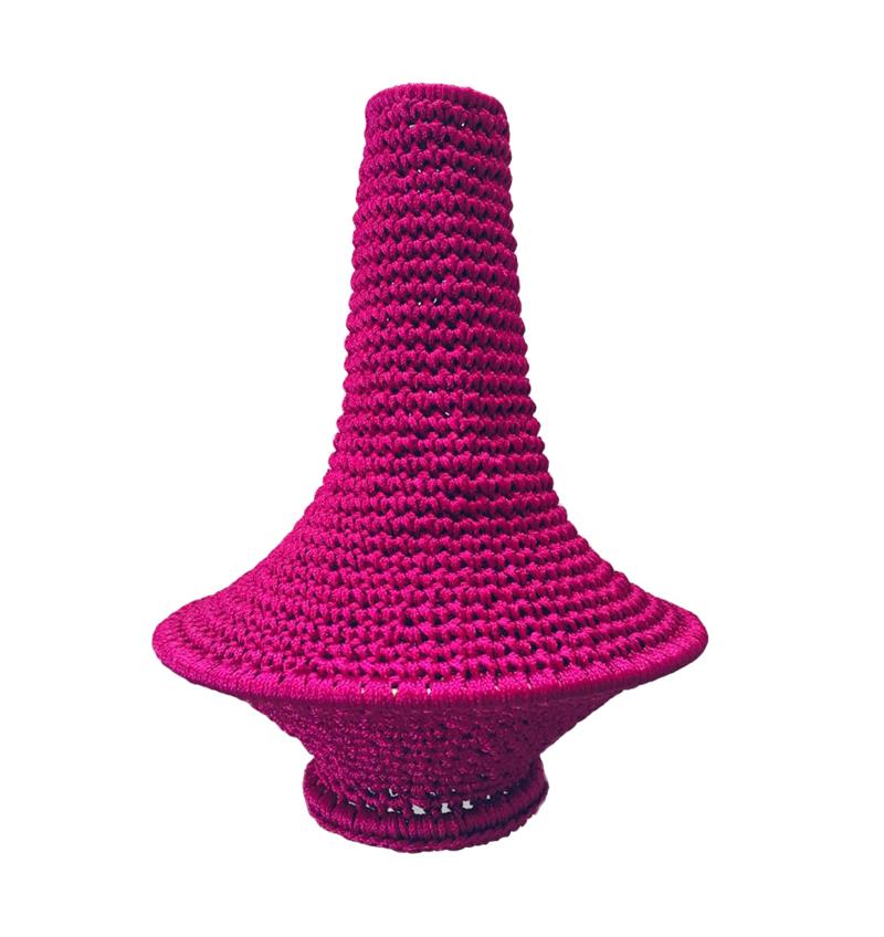 Candeeiro Wahad Crochet Rosa (mini)