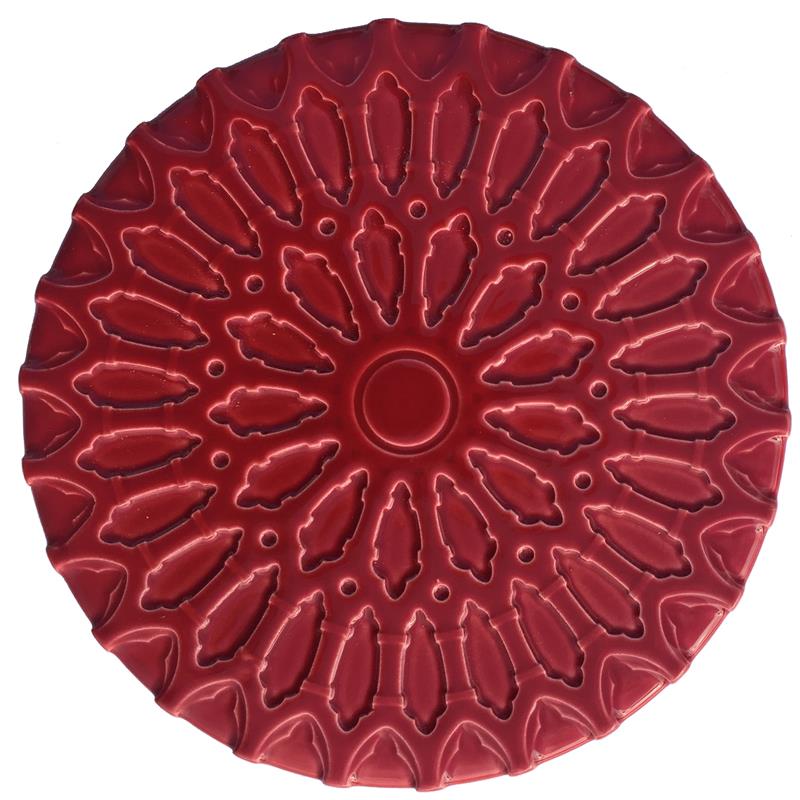 Base Rosace (Grande) - Vermelho Morango